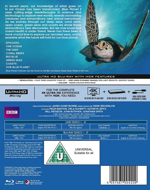 Blue Planet 2 4k blu-ray David Attenborough