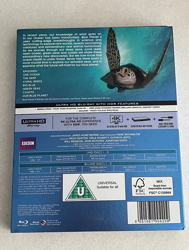 Blue Planet 2 4k blu-ray David Attenborough