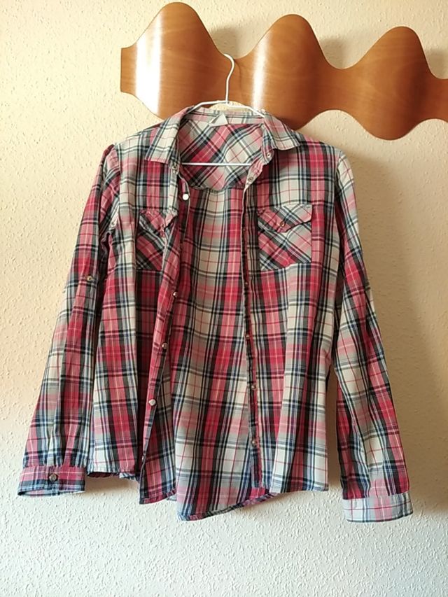 Camisa de cuadros T/13-14 (XS-S) de Zara Girls