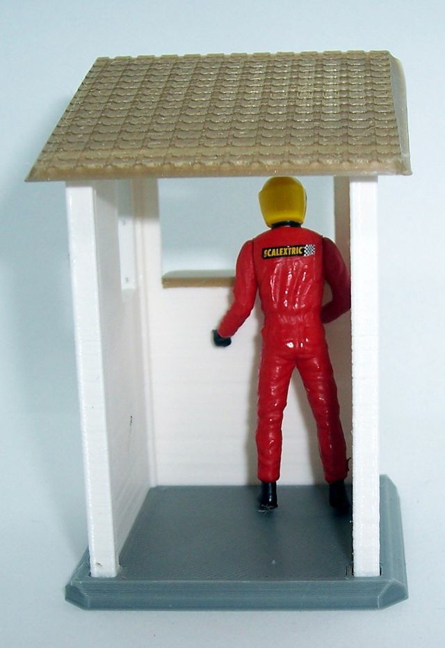 Caseta pie de pista Nº3 para Scalextric o Diorama