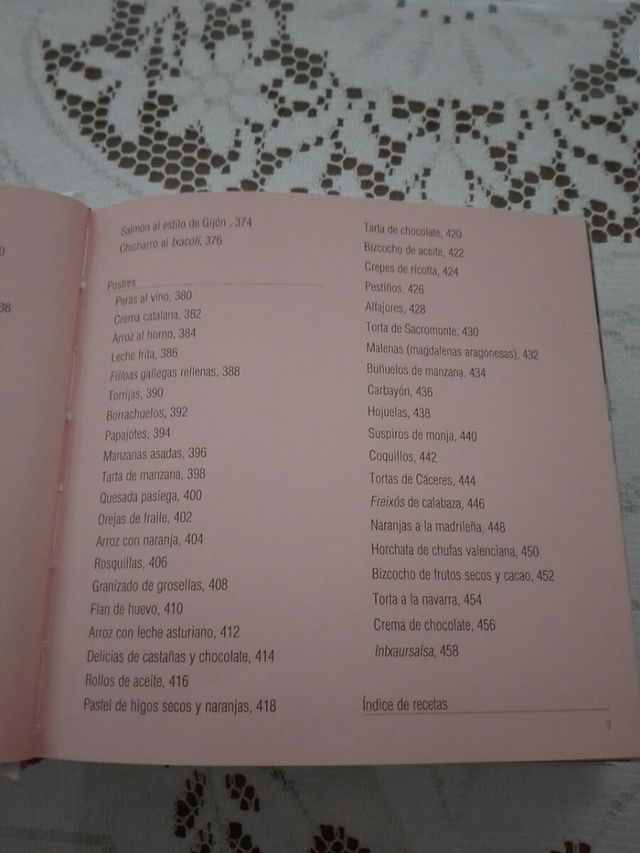 Libro Cocina Española. Perfecto estado