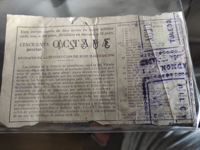 Biglietto della lotteria nazionale Festa dei bambini 5 gennaio 1957