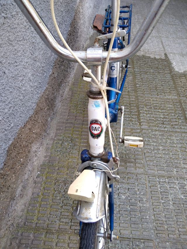 Bicicleta G.A.C. Mobylette azul