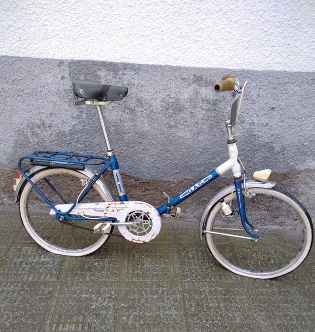 Bicicleta G.A.C. Mobylette azul