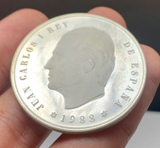 Medalla PLATA Bicentenario CARLOS III. 1788-1988