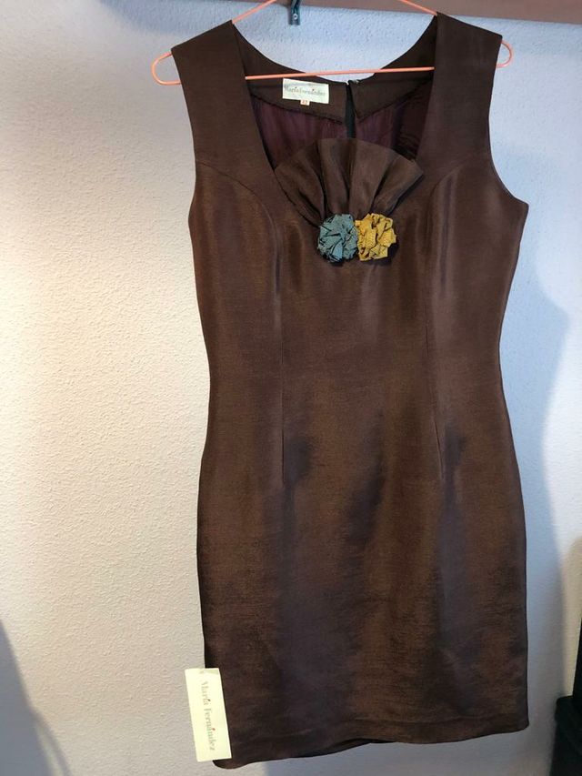 Vestido fiesta  seda sin estrenar