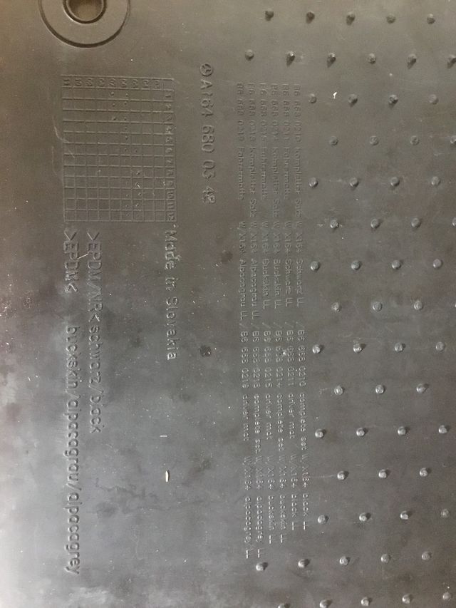 Alfombrillas goma originales Mercedes ML-GLE