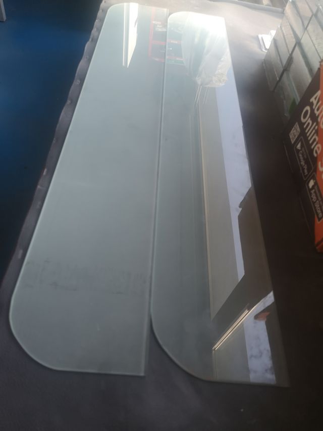 PACK 2 Estanterías vidrio glaseado 90 x 15cm