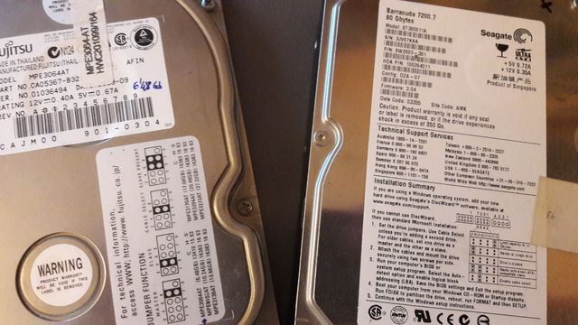 $ lote 2 discos duros $