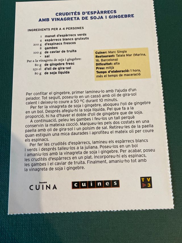 1000 Receptes revista "descobrir cuina"