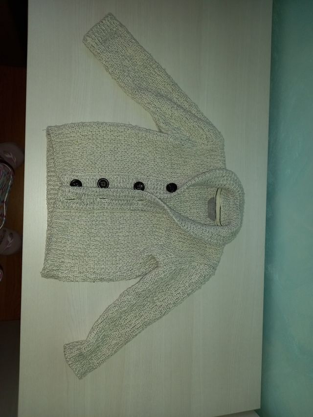 chaqueta 3 años 36 gris blanca invierno niño