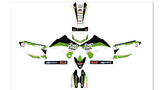 Kit de adhesivos kawasaki kxf-450 2009-2011