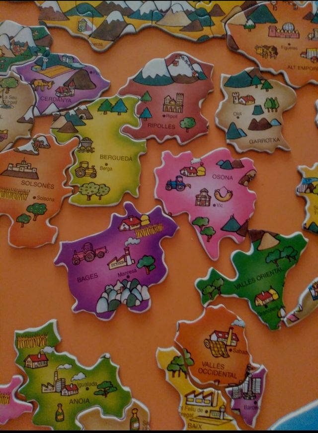Puzzle de 142 piezas de comarcas de Cataluña