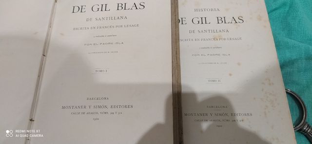 2 Tomos Gil Blas de Santillana