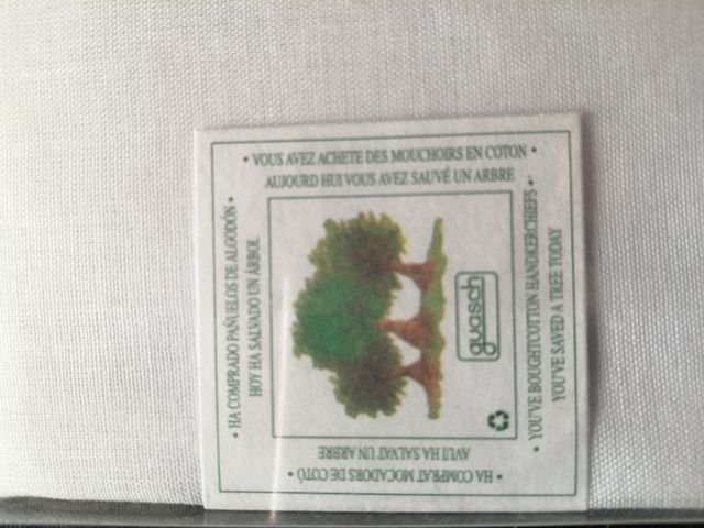 9 Pañuelos guasch blancos