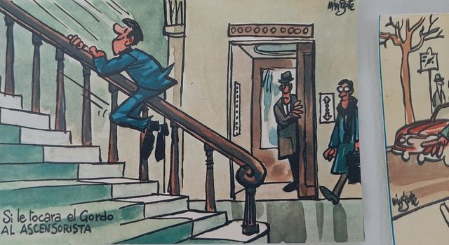 Coleção de 12 postais Mingote