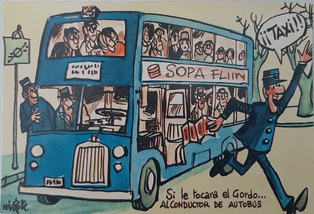 Coleção de 12 postais Mingote