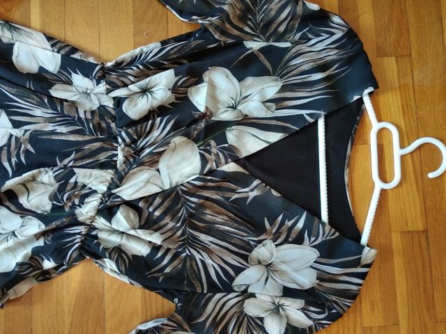 vestido manga larga veraniego