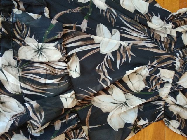 vestido manga larga veraniego