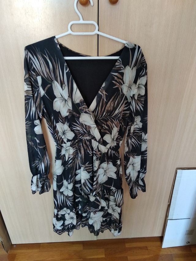 vestido manga larga veraniego