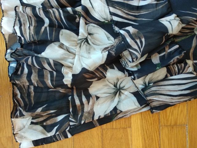 vestido manga larga veraniego