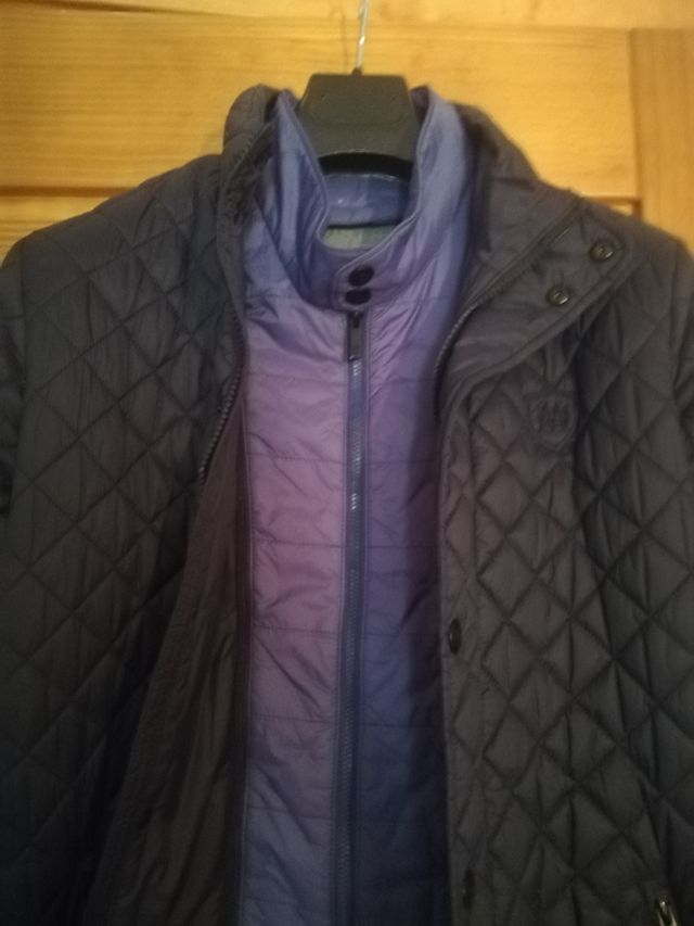 Abrigo plumón Azul Massimo Dutti talla S/M adulto