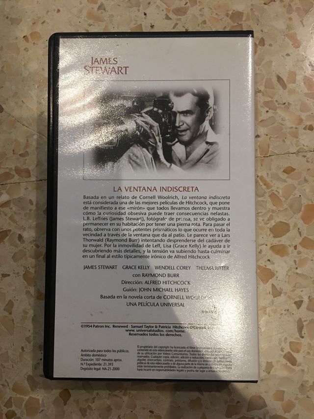 La ventana indiscreta VHS