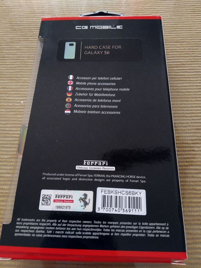 Funda escudería Ferrari para Samsung Galaxy S6