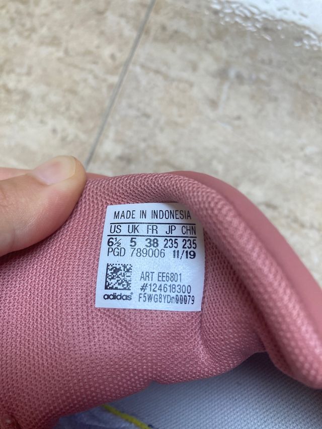 Adidas vl court 2.0 rosas suela marrón