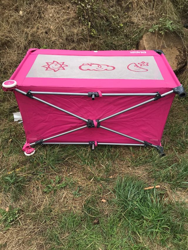 Cuna portatil Voltereta niño niña bebe jaula viaje