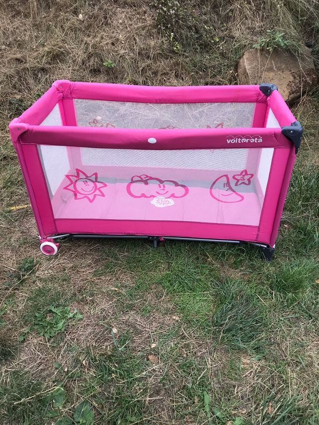 Cuna portatil Voltereta niño niña bebe jaula viaje