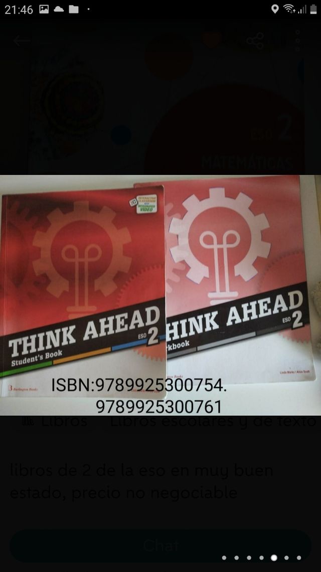 Libros de 2 de la ESO. IES BENIAJAN