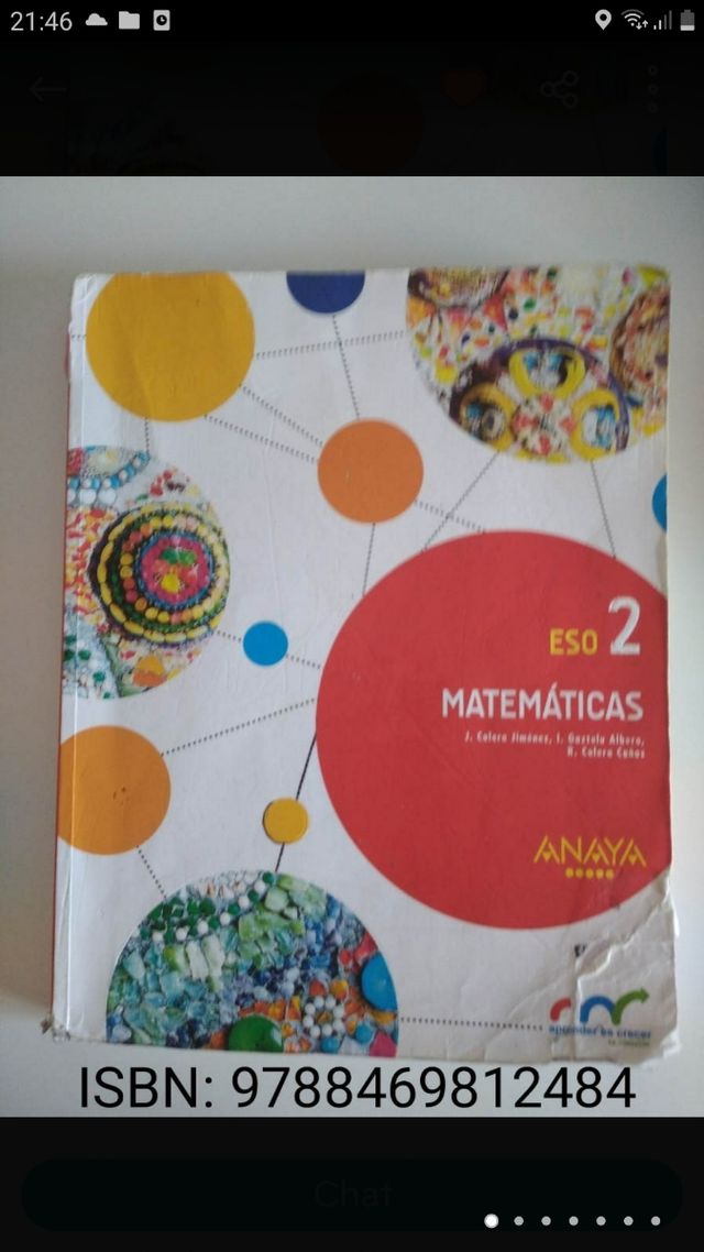 Libros de 2 de la ESO. IES BENIAJAN