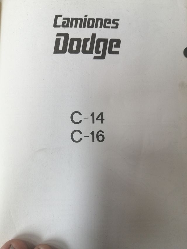 manual de despiece Camión Dodge