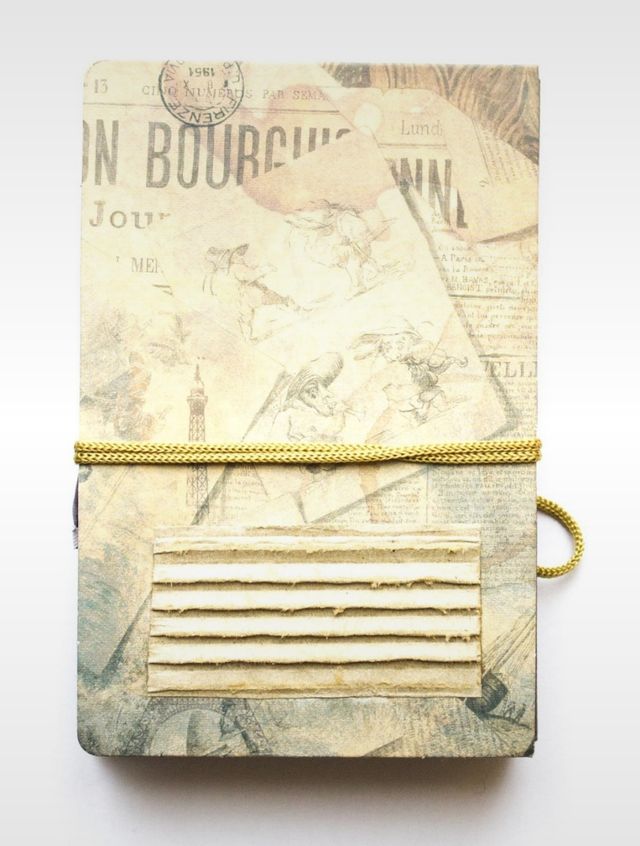 Cuaderno/diario de viaje Memories. Hecho a mano.