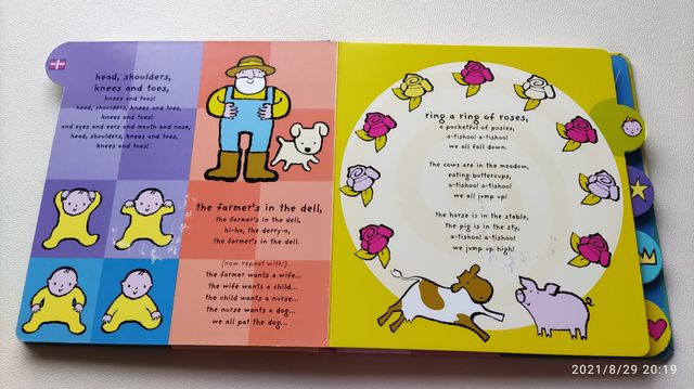 libro de canciones infantiles en inglés