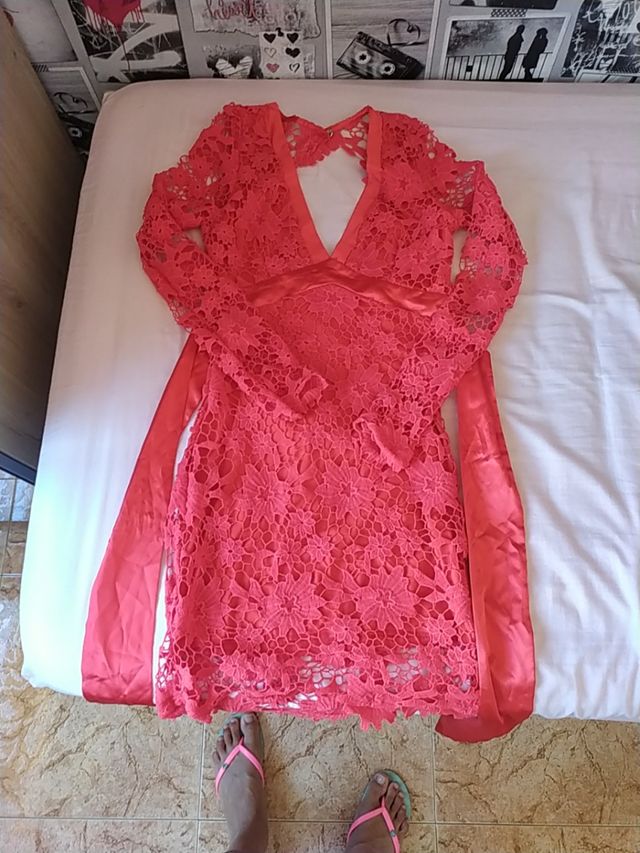 vestido rojo corto