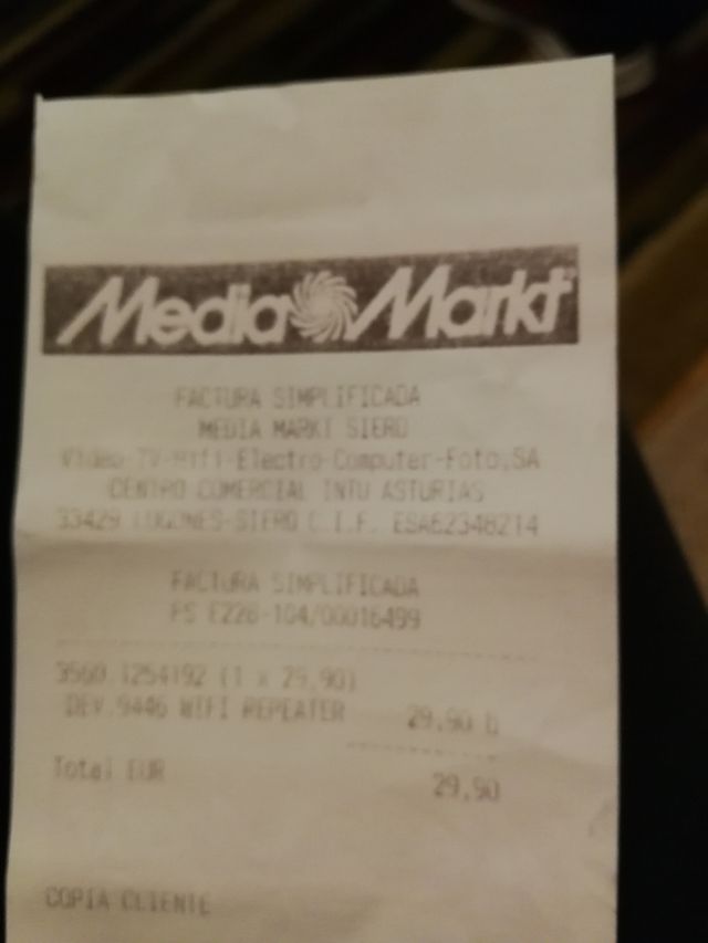 Amplificador señal Wifi