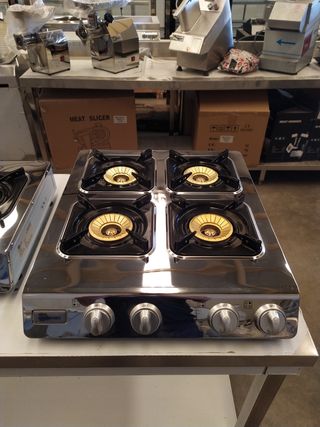 Cocina a gas de 4 fuegos de sobremesa de segunda mano por 145 EUR en  Granada en WALLAPOP