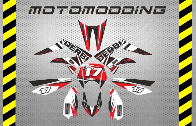 Pegatinas motos 50cc derbi, rieju, aprilia.