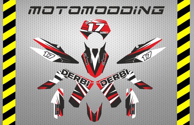 Pegatinas motos 50cc derbi, rieju, aprilia.