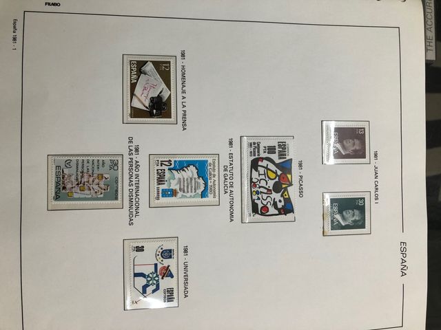 Álbum de sellos 1981-1986