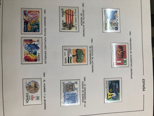 Álbum de sellos 1981-1986