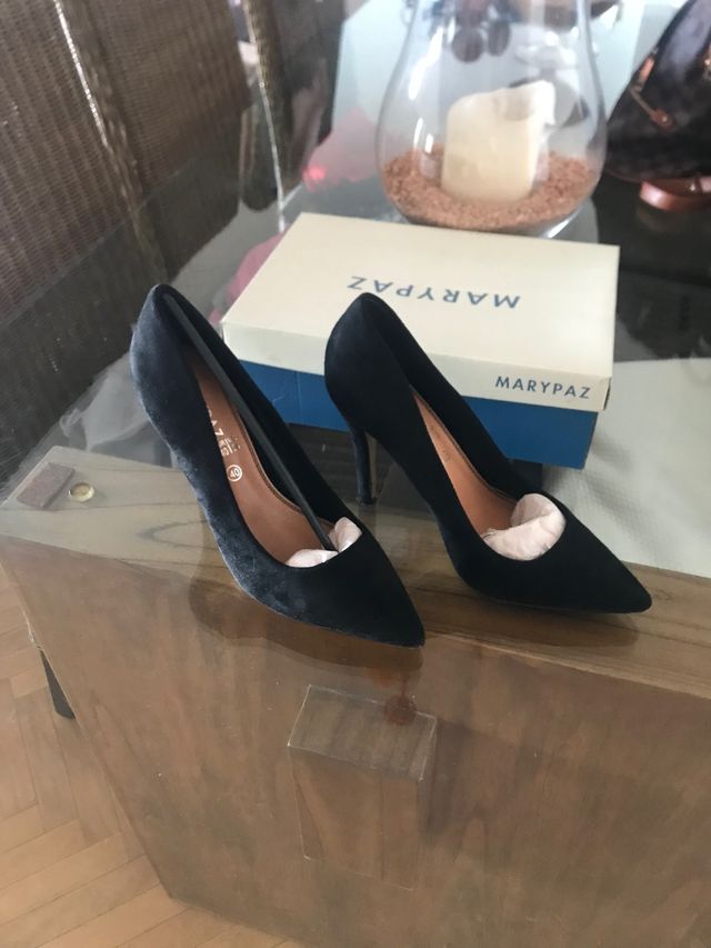 Zapatos negros de ante 40