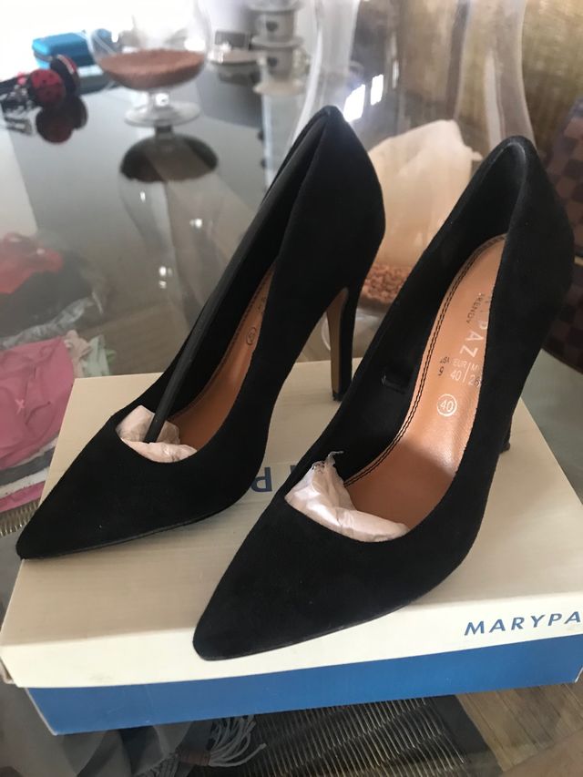 Zapatos negros de ante 40