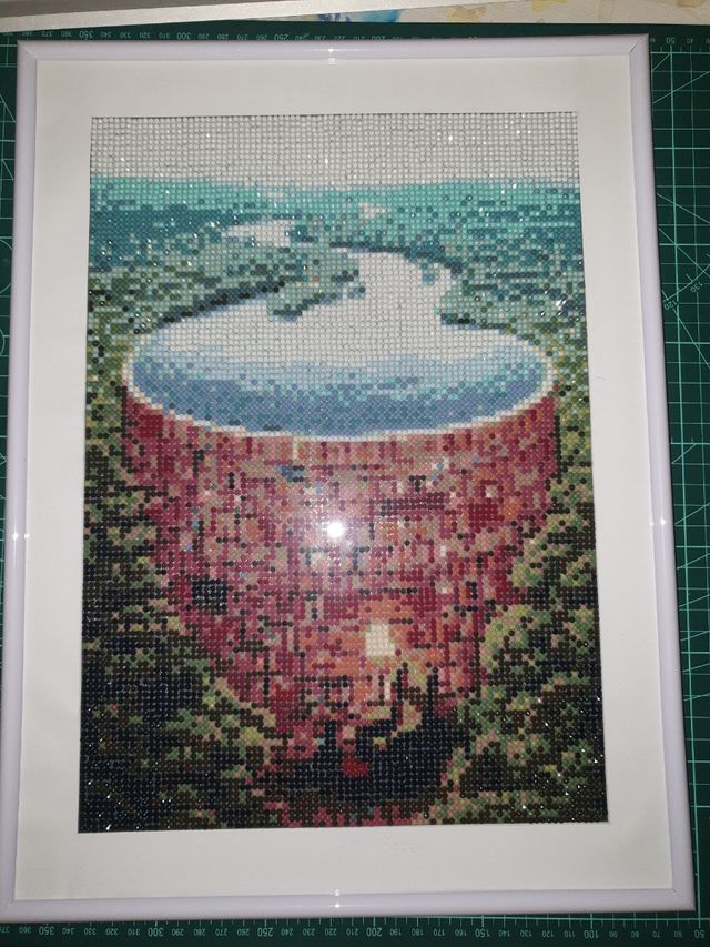 Cuadro punto de cruz diamante!