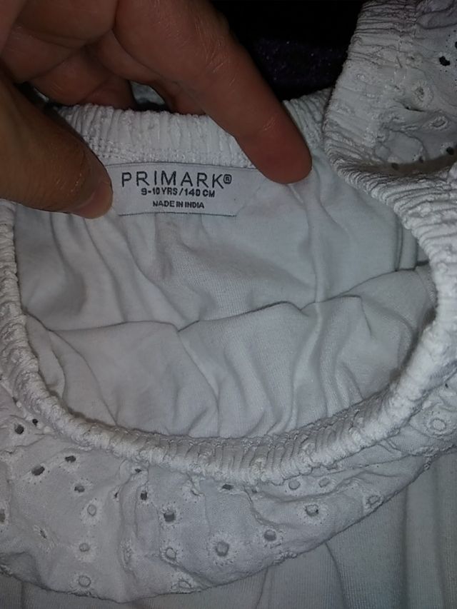 Vestido blanco talla 9-10 años