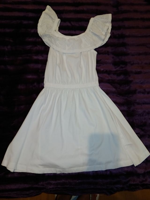 Vestido blanco talla 9-10 años