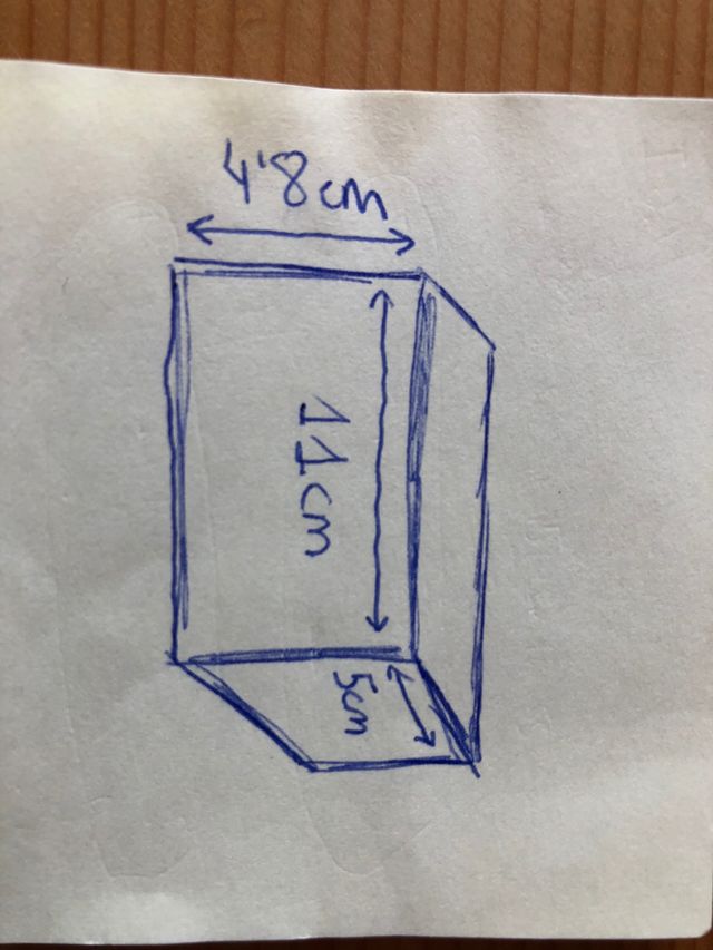 Cajita decoración azul y blanca