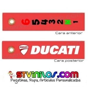 llavero tela ducati moto oferta